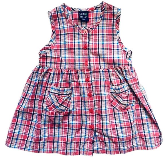 Sun Valley Plaid Button Down Dress